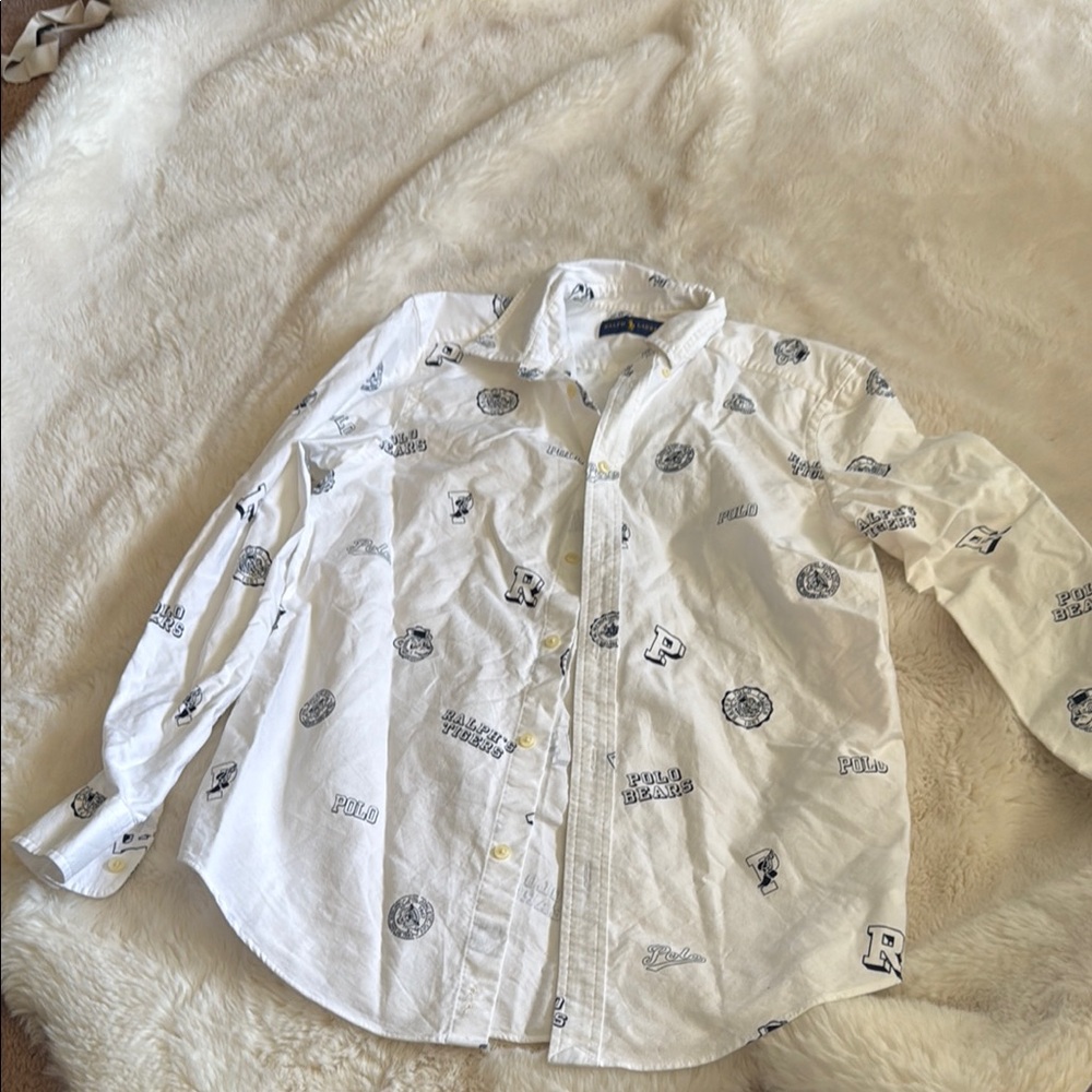 Polo by Ralph Lauren White Graphic Boys shirt